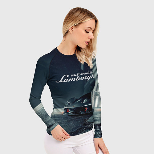 Женский рашгард Lamborghini - power - Italy / 3D-принт – фото 3