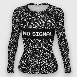 Рашгард женский Глитч - нет сигнала, цвет: 3D-принт