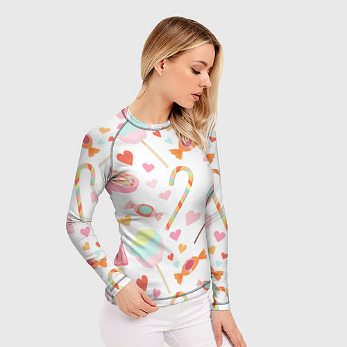 Женский рашгард Сладкий праздник / 3D-принт – фото 3