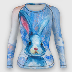 Рашгард женский Водяной заяц, цвет: 3D-принт