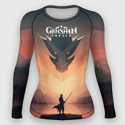 Рашгард женский Genshin Impact, Dragon, цвет: 3D-принт