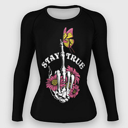 Рашгард женский Stay true, цвет: 3D-принт