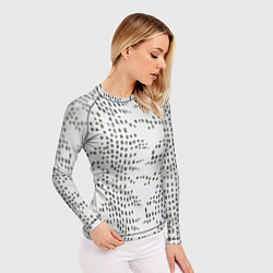 Рашгард женский Паттерн с акварельными каплями, цвет: 3D-принт — фото 2