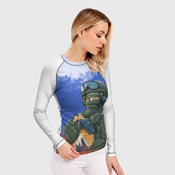 Рашгард женский Своих не бросаем, цвет: 3D-принт — фото 2