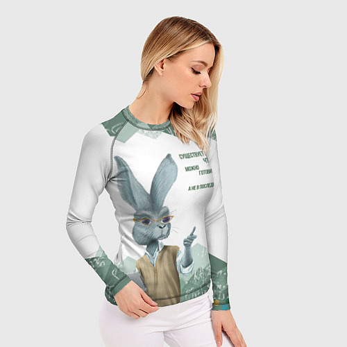 Женский рашгард Легенда про экзамен / 3D-принт – фото 3