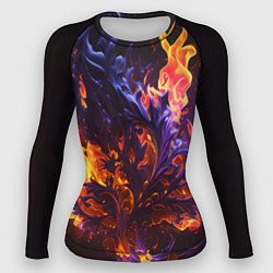 Рашгард женский Текстура огня, цвет: 3D-принт