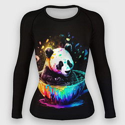 Рашгард женский Панда в кружке, цвет: 3D-принт