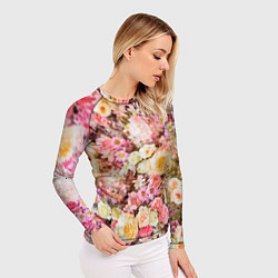 Рашгард женский Тысяча цветов, цвет: 3D-принт — фото 2