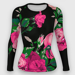 Рашгард женский Шипы и розы, цвет: 3D-принт