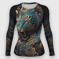 Рашгард женский Тигр Irezumi, цвет: 3D-принт