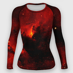 Рашгард женский Огненный туманный космос, цвет: 3D-принт
