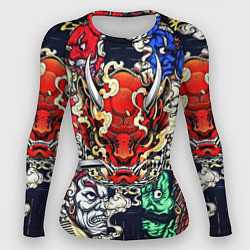 Рашгард женский Irazumi devil, цвет: 3D-принт