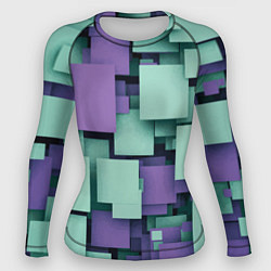 Рашгард женский Trendy geometric pattern, цвет: 3D-принт