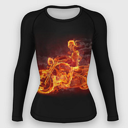 Рашгард женский Скорость байкера на максималках, цвет: 3D-принт