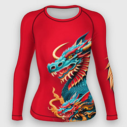 Рашгард женский Japanese dragon - irezumi, цвет: 3D-принт
