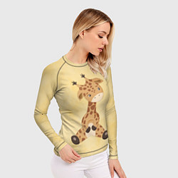 Рашгард женский Малыш жираф, цвет: 3D-принт — фото 2