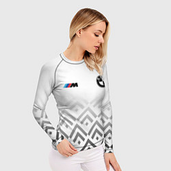 Рашгард женский BMW m power - белый, цвет: 3D-принт — фото 2
