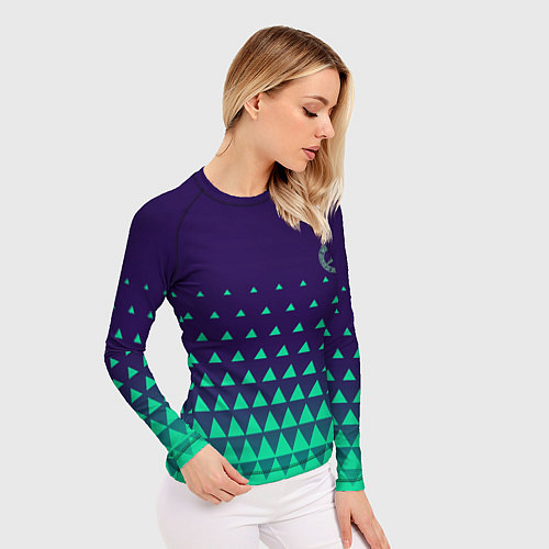 Женский рашгард Mercedes Benz sign / 3D-принт – фото 3