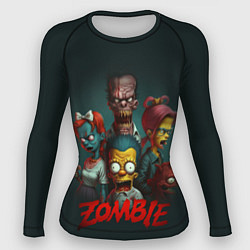 Рашгард женский Zombie simpsons, цвет: 3D-принт