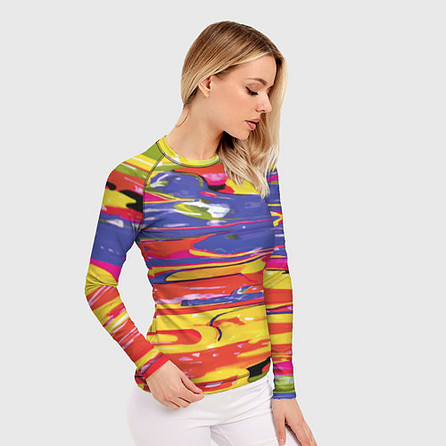 Женский рашгард Красочный бум / 3D-принт – фото 3