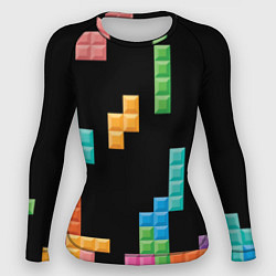 Рашгард женский Тетрис падающие блоки, цвет: 3D-принт