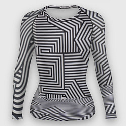 Рашгард женский Обманчивый паттерн, цвет: 3D-принт