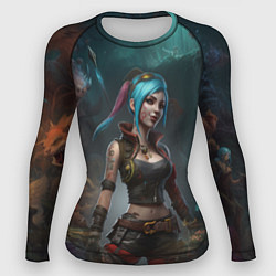 Рашгард женский Jinx fantasy art Arcane League of Legends, цвет: 3D-принт