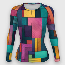Рашгард женский Современные геометрические фигуры, цвет: 3D-принт