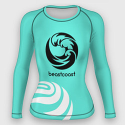 Рашгард женский Форма Beastcoast mint, цвет: 3D-принт
