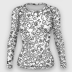 Рашгард женский Текстурка, цвет: 3D-принт