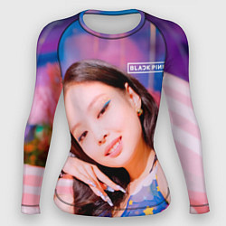 Рашгард женский BlackPink Gorgeous Jennie, цвет: 3D-принт