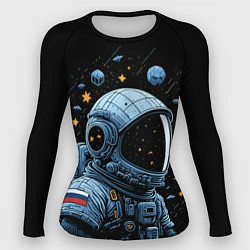 Рашгард женский Русский космонавт, цвет: 3D-принт