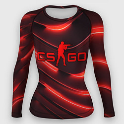 Рашгард женский CS GO red neon, цвет: 3D-принт