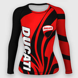 Женский рашгард Ducati - red stripes