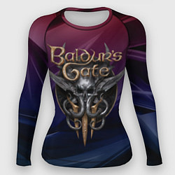 Рашгард женский Baldurs Gate 3 logo geometry, цвет: 3D-принт