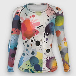 Рашгард женский Colorful blots - vogue - abstraction, цвет: 3D-принт