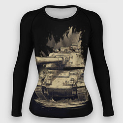 Рашгард женский Русский танк т54, цвет: 3D-принт