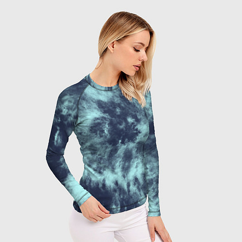 Женский рашгард Tie-Dye дизайн / 3D-принт – фото 3