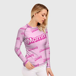Рашгард женский Мамочка в стиле барби - паттерн розовый, цвет: 3D-принт — фото 2