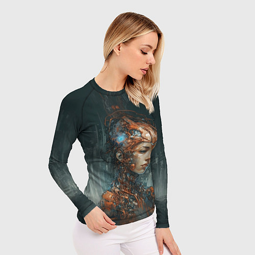 Женский рашгард Роботизированная девушка-киборг / 3D-принт – фото 3