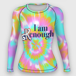 Рашгард женский I am Kenough - retro tie-dye, цвет: 3D-принт