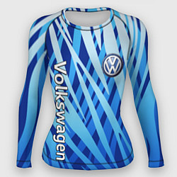 Женский рашгард Volkswagen - синий камуфляж