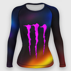 Рашгард женский Monster energy gradient color, цвет: 3D-принт