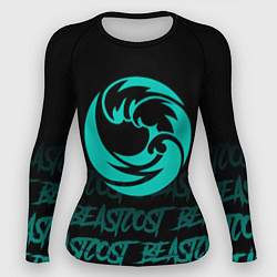 Рашгард женский Beastcoast, цвет: 3D-принт