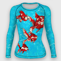 Рашгард женский Красная рыбки, цвет: 3D-принт