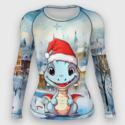 Рашгард женский Новогодний дракон 2024, цвет: 3D-принт