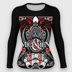 Рашгард женский Of mice and men, цвет: 3D-принт