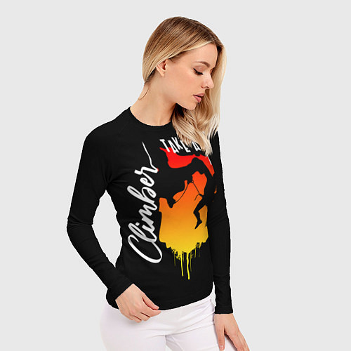 Женский рашгард Альпинист рискует / 3D-принт – фото 3