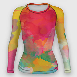 Рашгард женский Спектр акварели, цвет: 3D-принт