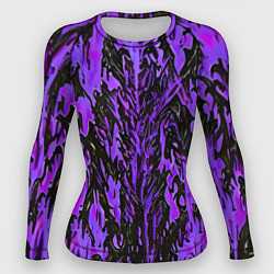 Рашгард женский Демонический доспех фиолетовый, цвет: 3D-принт